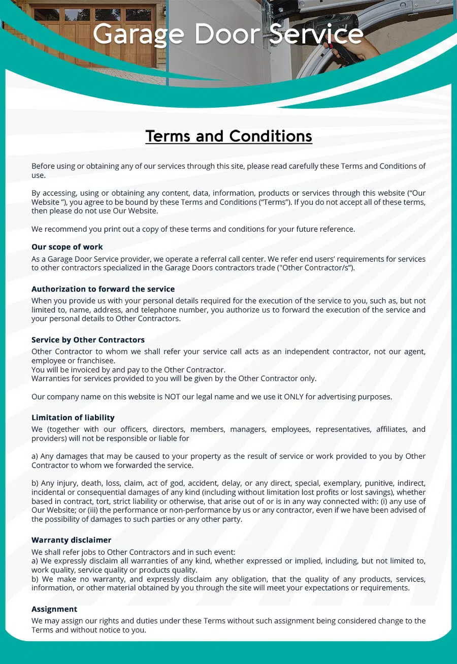 Garage Door Mobile Service Repair Baltimore, MD 410-803-5456